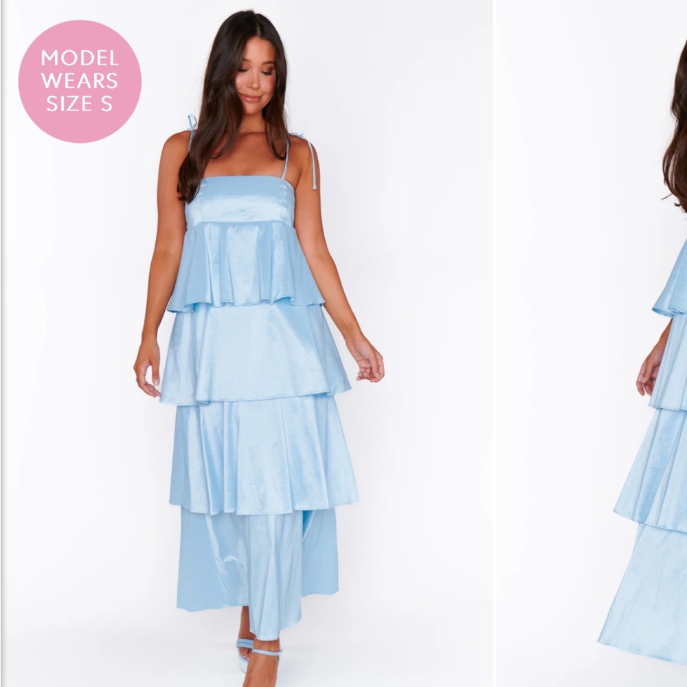Show Me Your MuMu Light Blue Maxi Dress